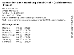 Bewertungen, artikel, öffnungszeiten und gemeinwohlbilanz á… Offnungszeiten Santander Bank Hamburg Eimsbuttel Geldautomat Filiale Osterstrasse 140 In Hamburg