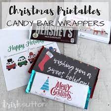 Printable mini christmas candy bar wrappers. Free Printable Candy Bar Wrappers Simple Christmas Gift