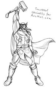 How to draw thor avengers endgame drawing tutorial draw it too. How To Draw Thor Step By Step Risunki Supergeroi Risunok