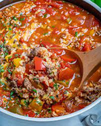 May 01, 2019 · this easy stuffed pepper soup has all the flavors of stuffed peppers but in a soup. Easy Stuffed Pepper Soup Recipe Healthy Fitness Meals