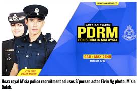New ranking system ( before and now ). Royal Malaysian Police Slams Mothership Sg For Spreading News About Fake Recruitment Ad Coconuts Singapore
