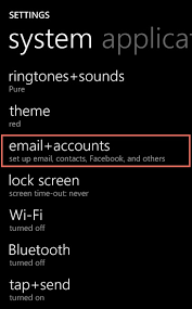Go to your iphone or ipad's settings > scroll down and tap accounts & passwords > add account. Email Application Setup Windows Phone 8