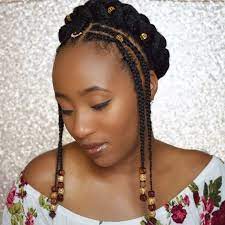 Beaded Halo Braid Braids And Beads Protectivestyles Naturalhair 4a 4b 4c Hair Fumi Brai Braided Hairstyles For Teens Natural Hair Styles Braided Hairstyles