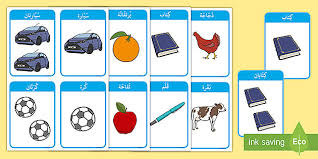 بطاقات عن صيغة المفرد والمثنى