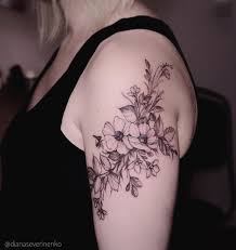 Bird And Flower Tattoo On Shoulder Account Suspended Wildflower Tattoo Flower Tattoo Shoulder Flower Tattoos