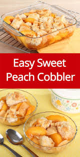 Einfaches Pfirsich Schuster Rezept Mit Frischen Sussen Pfirsichen In 2020 Easy Peach Cobbler Recipe Peach Cobbler Easy Cobbler Recipes