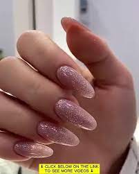 9 secrets of nails revealed the 3 is a must see video blush pink nails wedding nails glitter short acrylic nails