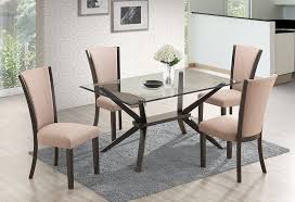 This dining table from the kelso collection features a drop leaf for additional seating options. Ming Cappuccino Table And Four Chairs Unclaimed Freight Furniture