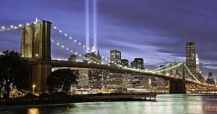 9 11 Memorial Lights Nyc New York City Travel Brooklyn Bridge City Pictures