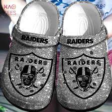 Las Vegas Raiders Nfl Band Crocs Clog Shoes