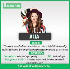 Root Word Alia Https Wordpandit Com Alia Root Word Good Vocabulary Words English Words English Vocabulary Words