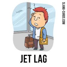 Hello Guys Our Slang Word Of The Day Is Jet Lag Which Means The Feeling Of Tiredness And Confusion After A Long Slang Flashcard App Confused Feelings