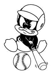 Baby daffy coloring page free baby looney tunes coloring pages. Baby Daffy Duck Baseball Athlete Coloring Pages Netart Baby Daffy Duck Coloring Pages Daffy Duck