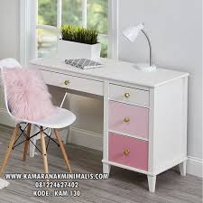 Meja Tulis Baca Anak Pink Putih Kam 130 Mebel Indoor Outdoor Dan Desain
