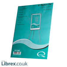 q connect flip chart paper pads a1