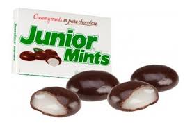 My candy of choice is junior mints. Junior Mints Hobbydb