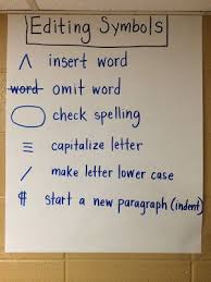 Post Editing Symbols So That Students Understand Teacher