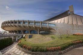 yoyogi national gymnasium brutalist architecture kenzo tange facade architecture