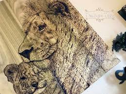 Lion X2f Baby Lion X2f Modern Nursery X2f Lion Wall Decor X2f Safari Room Decor X2f Animal Nursery X2f Wood Safari Room Modern Nursery Safari Room Decor