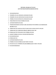 Pemimpin upacara pembacaan teks pancasila oleh pembina upacara diikuti oleh seluruh peserta upacara. Protokol Upacara Hut Ri Ke