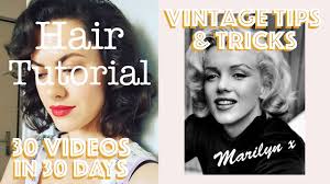Authentic marilyn monroe wet roller hair set. Marilyn Monroe Hair Tutorial Day 2 30 Videos In 30 Days Youtube