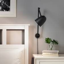 Skurup اضاءة مكتب حائط أسود Ikea