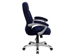 High Back Navy Blue Microfiber Contemporary Executive Swivel Ergonomic Office Chair With Arms Newegg Com