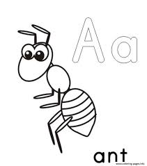 Maybe you would like to learn more about one of these? A For Ant Alphabet S Printable17f25 Coloring Pages Printable