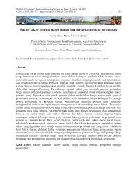 Check spelling or type a new query. Pdf Faktor Faktor Penentu Harga Rumah Dari Perspektif Pemaju Perumahan
