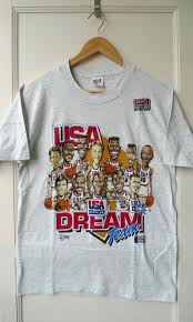 Team usa won the tournament's bronze medal, their lowest finish to that point in any olympic basketball tournament. Vintage Nos Rare 1992 Usa Dreamteam Barcelona Olympic Basketball Team Tee Vintage Sportswear Sport T Shirt Mens Tops