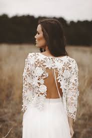 Der besondere tag im leben rückt näher und jede anstrengung wird in kauf genommen, denn es soll für die hochzeit schließlich nicht irgendein kleid sein, sondern das brautkleid. Boho Brautkleid Ruckenausschnitt Vintage Hochzeitskleid 3d Spitze Fliessendes Brautkleid Zweiteiler Hochzeitskleid Vintage Hochzeitskleid Brautmode