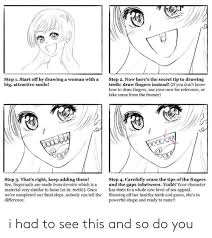 Smile Anime Smile Drawing Reference Sometimes, this is more the tucking of the lips, drawing them back, a baring of teeth like a wince, not a real smile which uses all the muscles all over the face and head. smile anime smile drawing reference