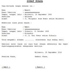 Cara membuat surat kuasa dinas. Contoh Surat Kuasa Bayar Pajak Stnk Download Kumpulan Gambar