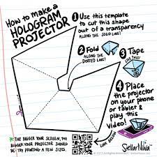 How To Make A Hologram Projector Instructions And Link To Cool Chemistry Hologram Video Science Activities Science For Kids Diy Science
