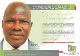 Guinea Insurance Commends Buhari For Sunday Thomas Confirmation