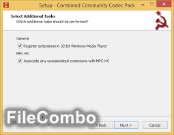 Codecs are needed for encoding and decoding (playing) audio and video. Combined Community Codec Pack 2015 10 18 64 Bit Filecombo