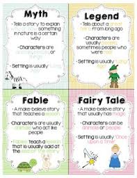 folktales poster anchor chart workstation idea free