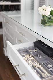 Langria lockable jewelry cabinet standing jewelry armoire organizer with mirror, full length standing jewelry storage, 4 angle adjustable, for rings, earrings, bracelets, broaches, white finish. Glass Top Closet Island With Jewelry Drawers Transitional Closet Closet Island Jewelry Drawer Walk In Closet Size