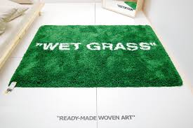 Virgil abloh off white rug. A Closer Look At Virgil Abloh S Upcoming Ikea Collection Grass Rug Modern Rug Design Ikea