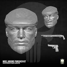 Nigel Higgins Punisher Collection 3D printable File For Action Figures