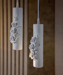 There is no shortage of modernist lighting similarly prized by collectors and casual enthusiasts alike — the tripod floor lamp by t.h. Italian Ceramic Cylindrical With Intricate Flower Detail