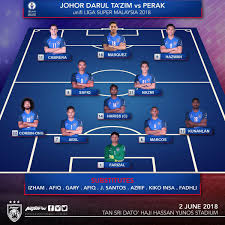 Siaran langsung jdt vs perak liga super & piala sumbangsih 2 februari 2019. Johorsoutherntigers On Twitter Unifi Liga Super Malaysia 2018 June 2nd 2018 Starting Lineup Johor Darul Ta Zim Vs Perak Full List At Https T Co K2ivxjrygb Https T Co 7mjdhjmwef