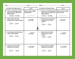 Free Warm Up Exit Slip For Dividing Decimals Dividing Decimals Exit Slip Decimals