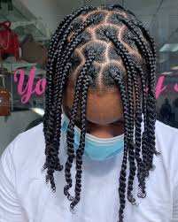 Two braids win by a long shot between men's braids. Brooklyn Ny On Instagram Smooth Transitions Braidsbykristal Braidstyles Mensbraids Men Mens Braids Hairstyles Hair Styles Long Hair Styles Men