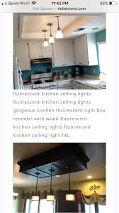 We offer unique kitchen fluorescent light covers for residential homeowners and commercial businesses. Box Out And Add Gloss With Pendant Lighting Will Cover Up Dents Of Old Fluorescent Lights Kitchen Ceiling Lights Gorgeous Kitchens Kitchen Ceiling
