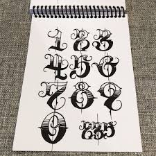 Big Meas Numbers 2 Go Numeric Guide In 2020 Tattoo Fonts Alphabet Tattoo Lettering Graffiti Lettering