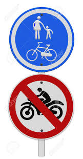 Fuss Und Radweg Verkehrsschild Auf Pole Post Grossen Blauen Runden Isolierten Fahrrad Radfahrer Und Fussganger Gehweg Gehweg Datenverkehr Am Strassenrand Schilder Lizenzfreie Fotos Bilder Und Stock Fotografie Image 36226780