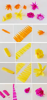 Offrir Des Fleurs Papier Crepon Idees Pour La Fete Des Meres Fleur Papier Crepon Fabrication De Fleurs En Papier Fleurs En Papier