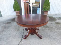 48 Round Mahogany Ball Claw Foot Pedestal Dining Table Dining Table Antique Dining Tables Pedestal Dining Table