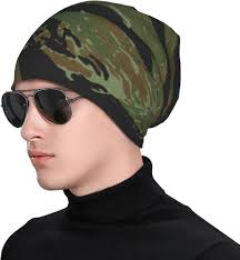 Tiger Bonnet à rayures camouflage pour homme et femme